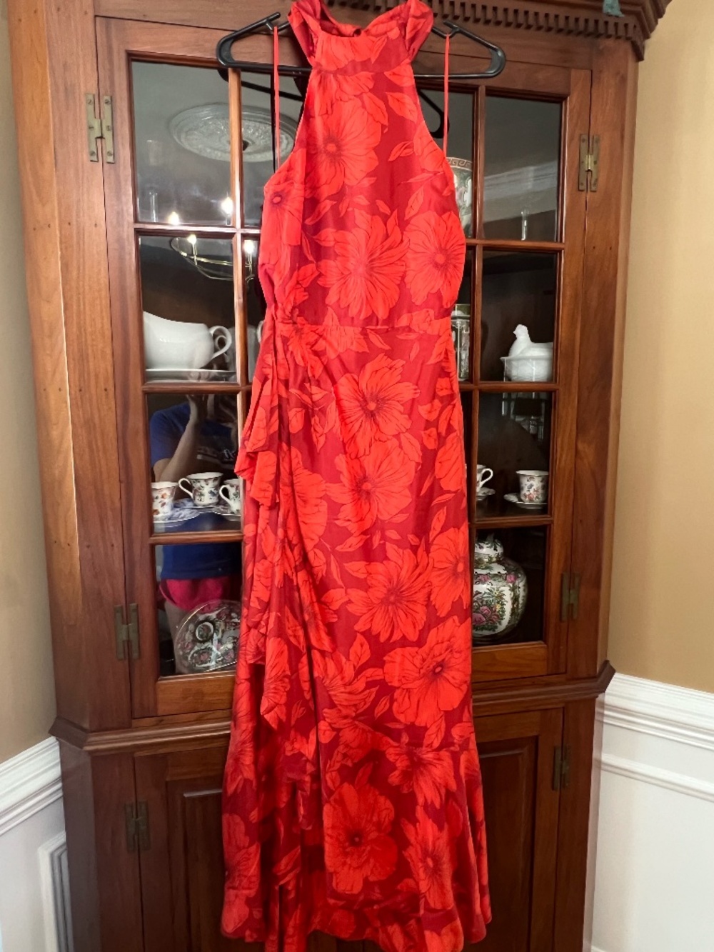 J.Crew Collection Floral Halter Maxi Dress Silk Blend Size 8 Wedding Guest NWT